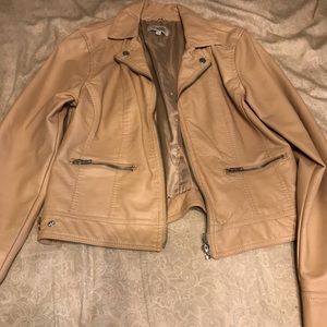 Faux leather jacket